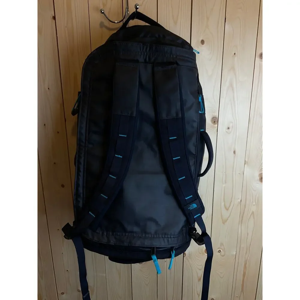 The North Face Base Camp Voyager 32L- Black with teal accent